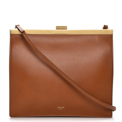 Celine Smooth Calfskin Mini Clasp Bag Tan 1 of 8