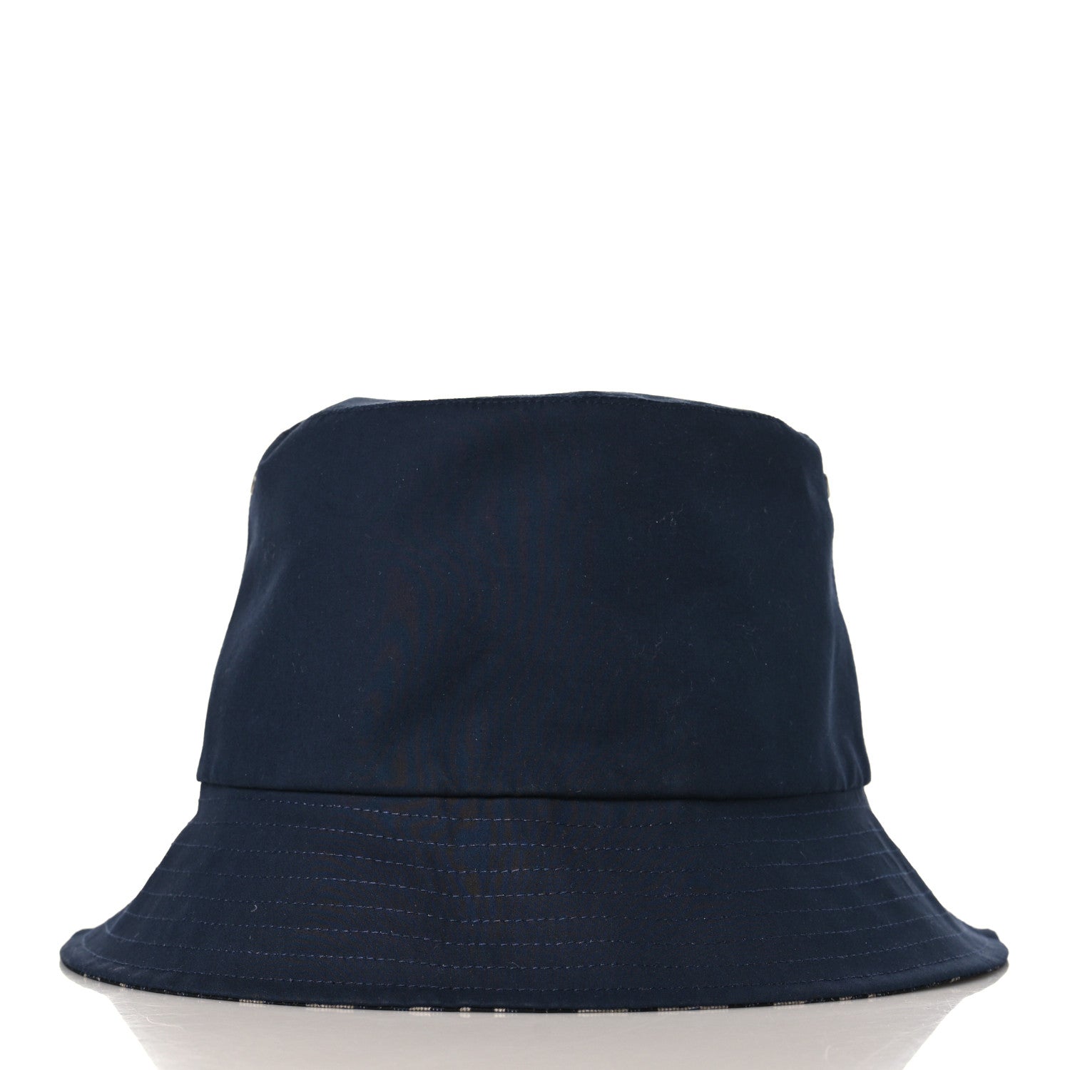 Christian Dior Polyester Cotton Oblique Teddy-D Brim Bucket Hat 58 Navy 3 of 12