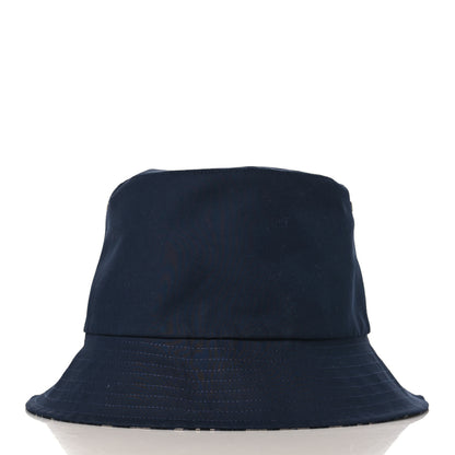 Christian Dior Polyester Cotton Oblique Teddy-D Brim Bucket Hat 58 Navy 3 of 12