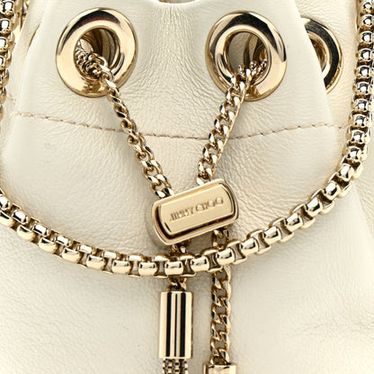 Jimmy Choo Goatskin Bon Bon Bucket Bag White 8 of 10
