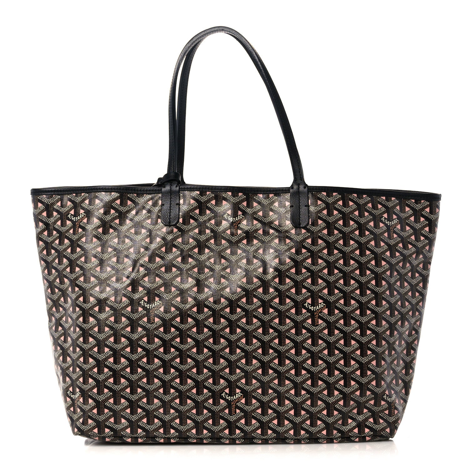 Goyard Goyardine Saint Louis Claire Voie PM Black Pink 3 of 11