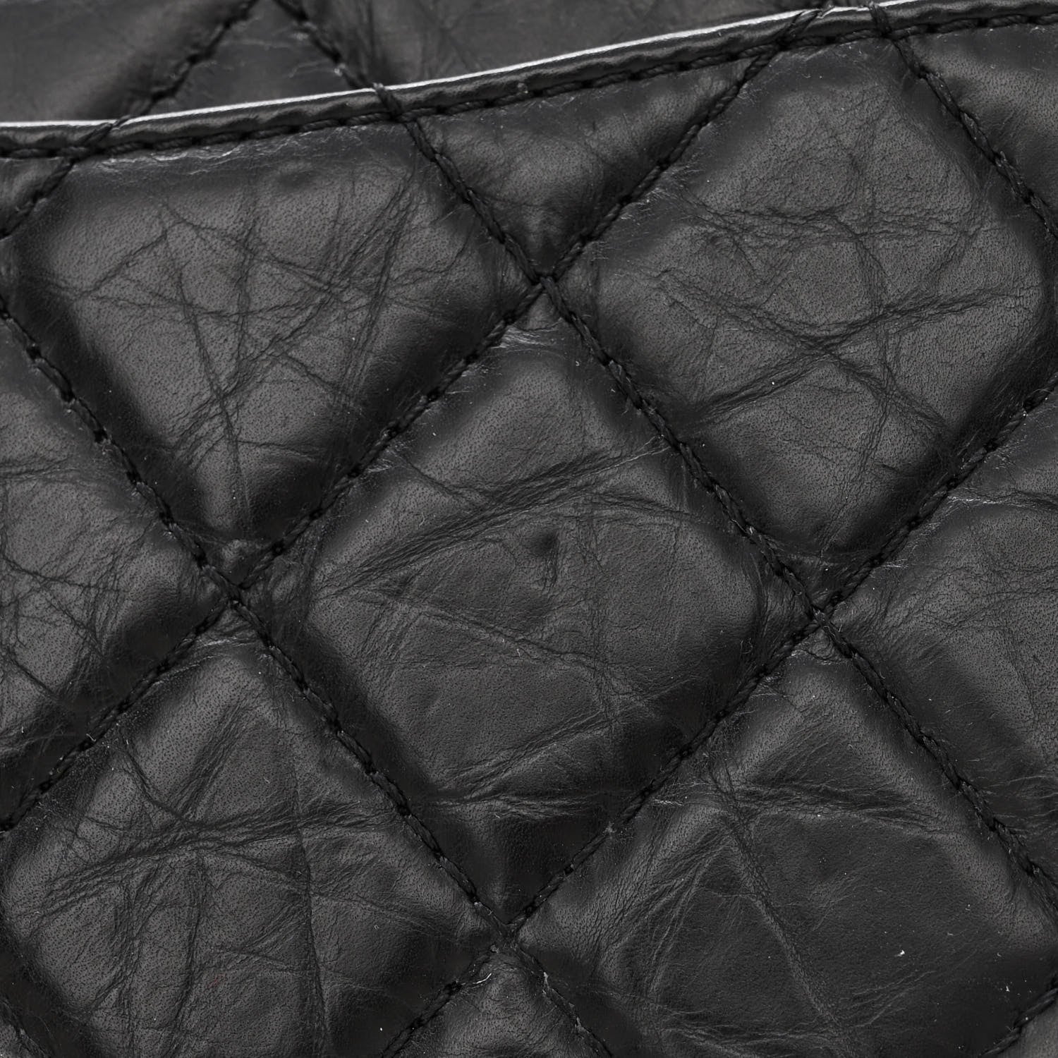 Chanel Aged Calfskin Quilted 50th Anniversary 2.55 Reissue 227 Flap Black 12 of 15