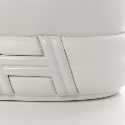 Hermes Calfskin Womens Happy Sneakers 37 White 11 of 12