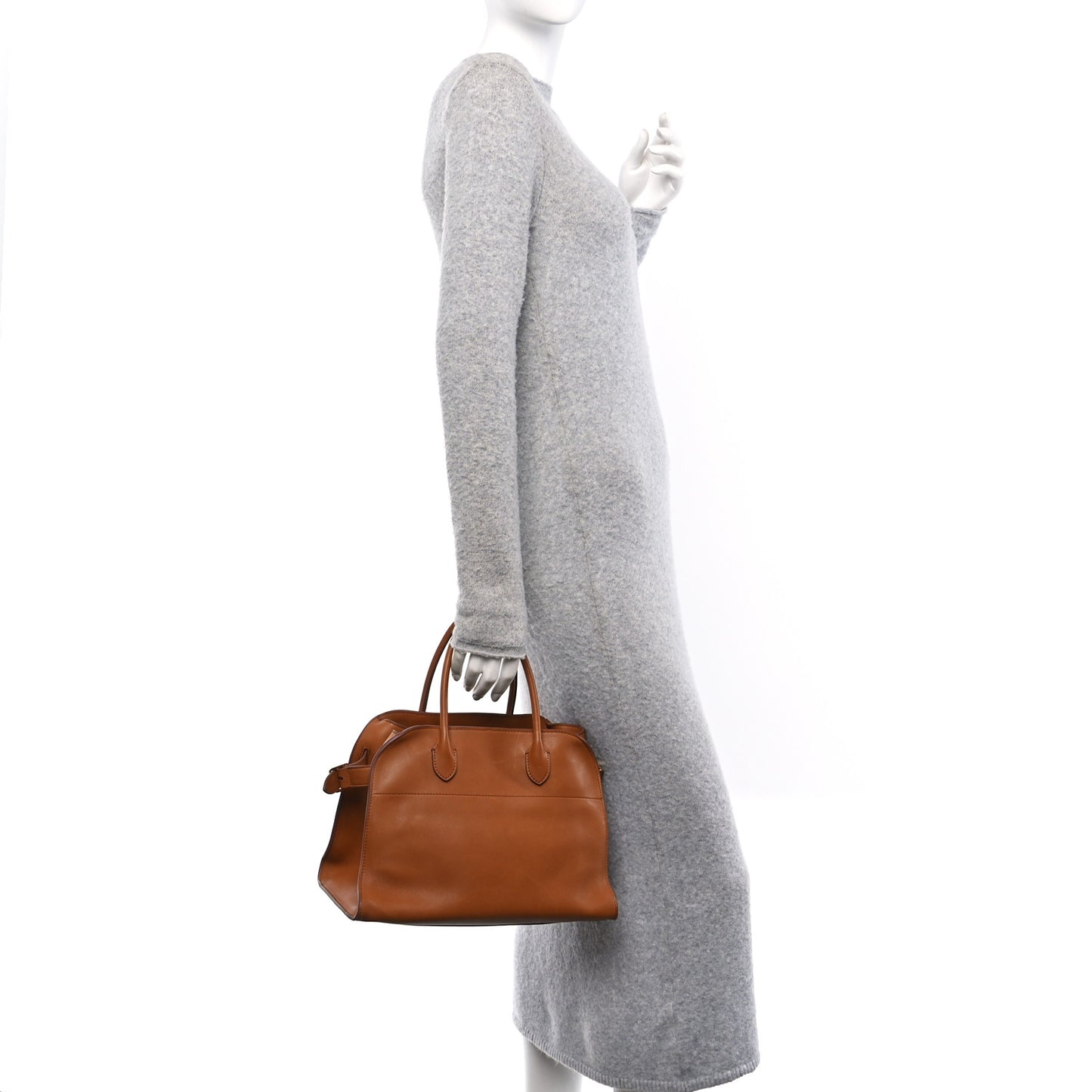 Polished Saddle Calfskin Soft Margaux 12 Cuir