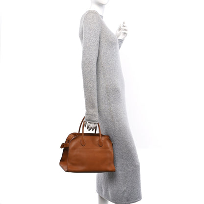 The Row Polished Saddle Calfskin Soft Margaux 12 Cuir 2 of 9