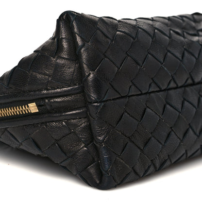 Bottega Veneta Nappa Intrecciato Small Cosmetic Pouch Black 8 of 9