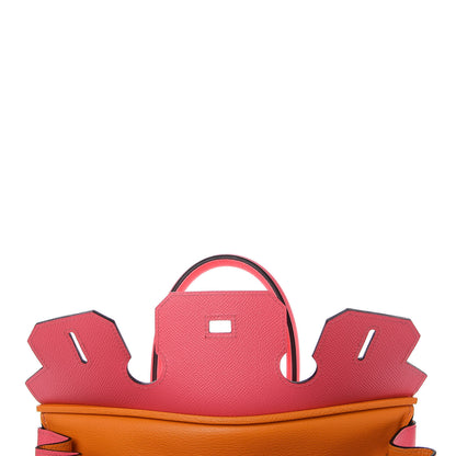 Hermes Epsom Horseshoe Birkin 30 Rose Azalee Jaune D'or 16 of 33