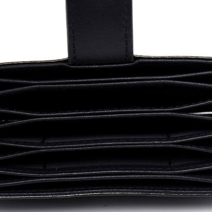 Christian Dior Metallic Patent Micro-Cannage Lady Dior 5-Gusset Card Holder Onyx Black 5 of 12