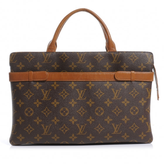 Louis Vuitton Monogram French Company Double Compartment Bag 1 of 6
