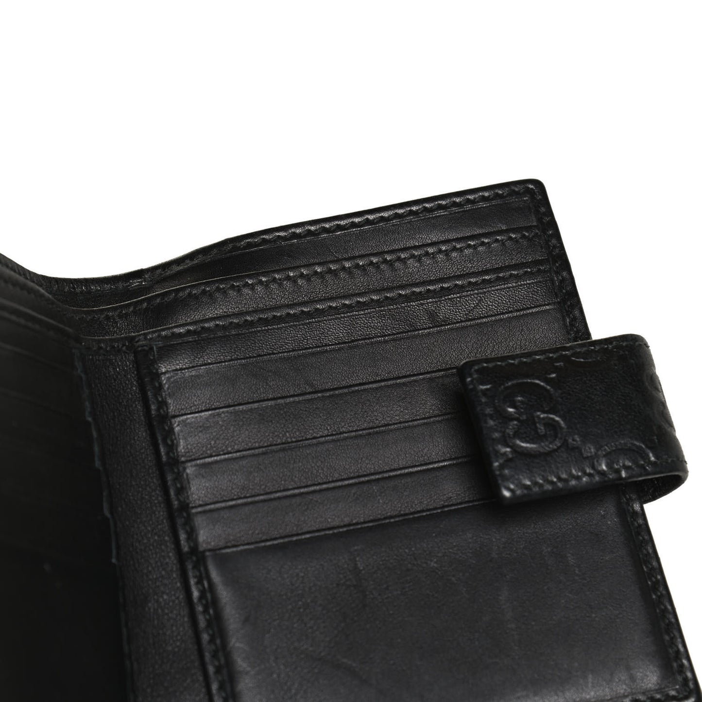 Guccissima Twins French Wallet Black