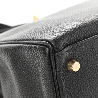 Hermes Taurillon Clemence Kelly Retourne 32 Black 9 of 21