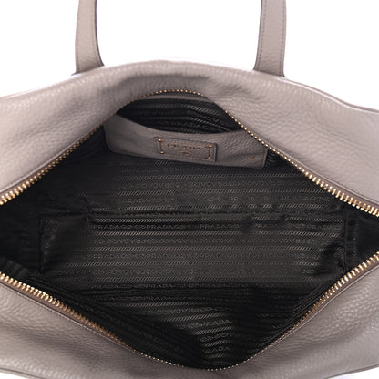 Prada Vitello Daino Shopping Satchel Argilla 4 of 4
