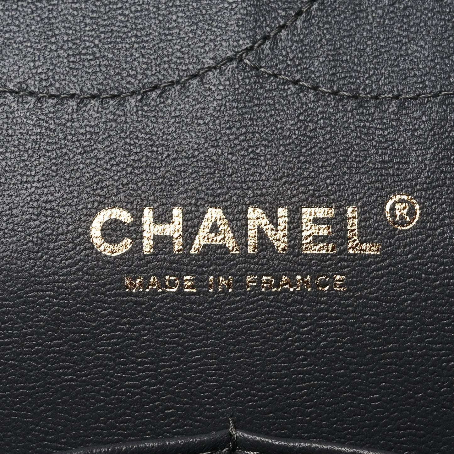 Caviar Quilted Jumbo Double Flap Dark Grey