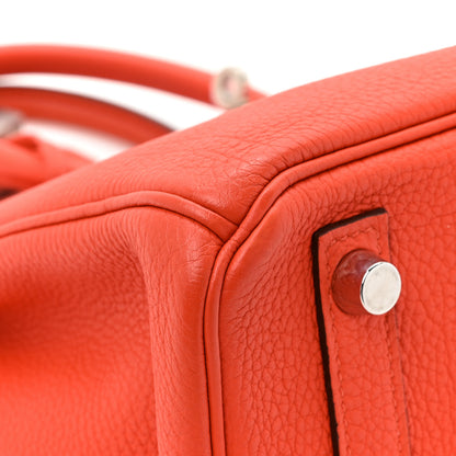 Hermes Togo Birkin 25 Orange Poppy 12 of 13