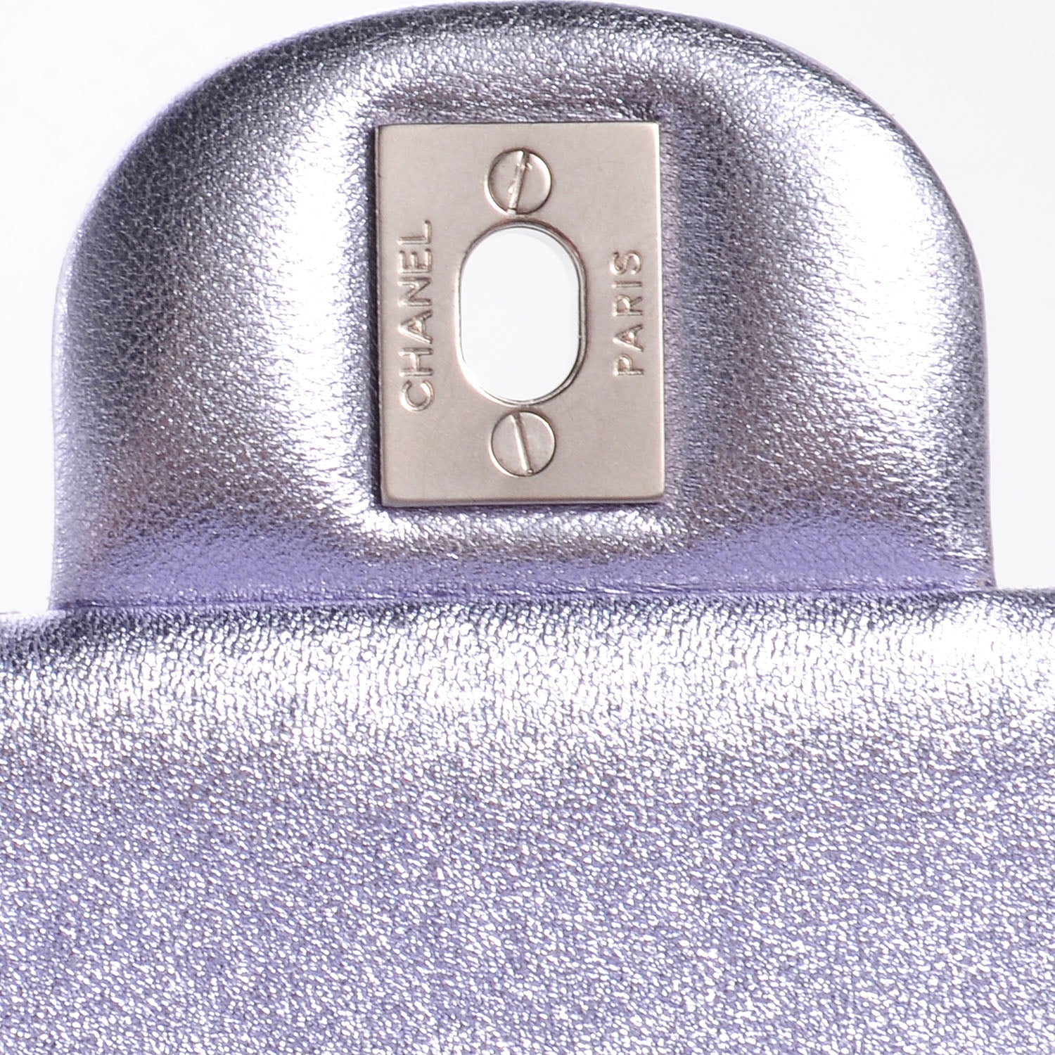 Chanel Metallic Lambskin Medium Double Flap Lilac 7 of 8