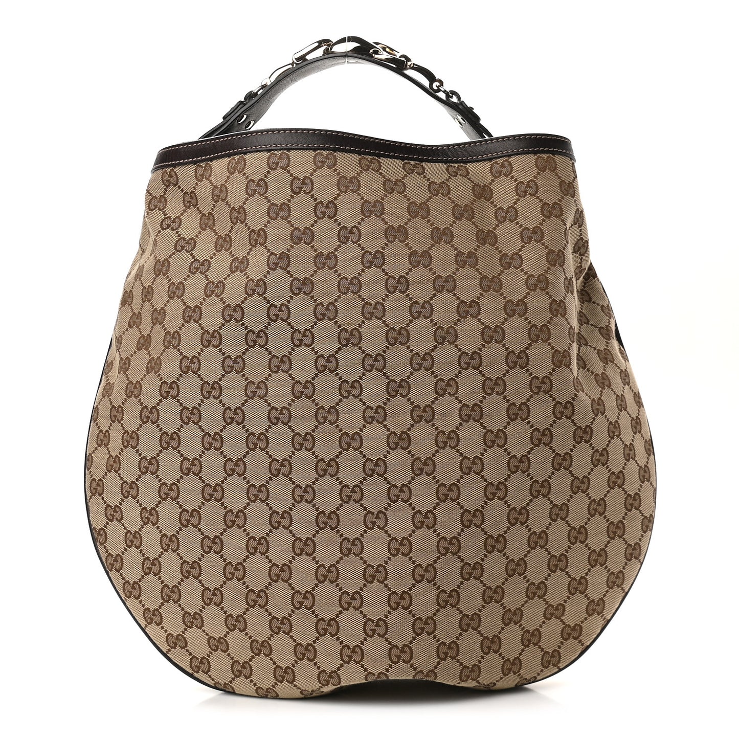 Monogram Large Wave Hobo Dark Brown