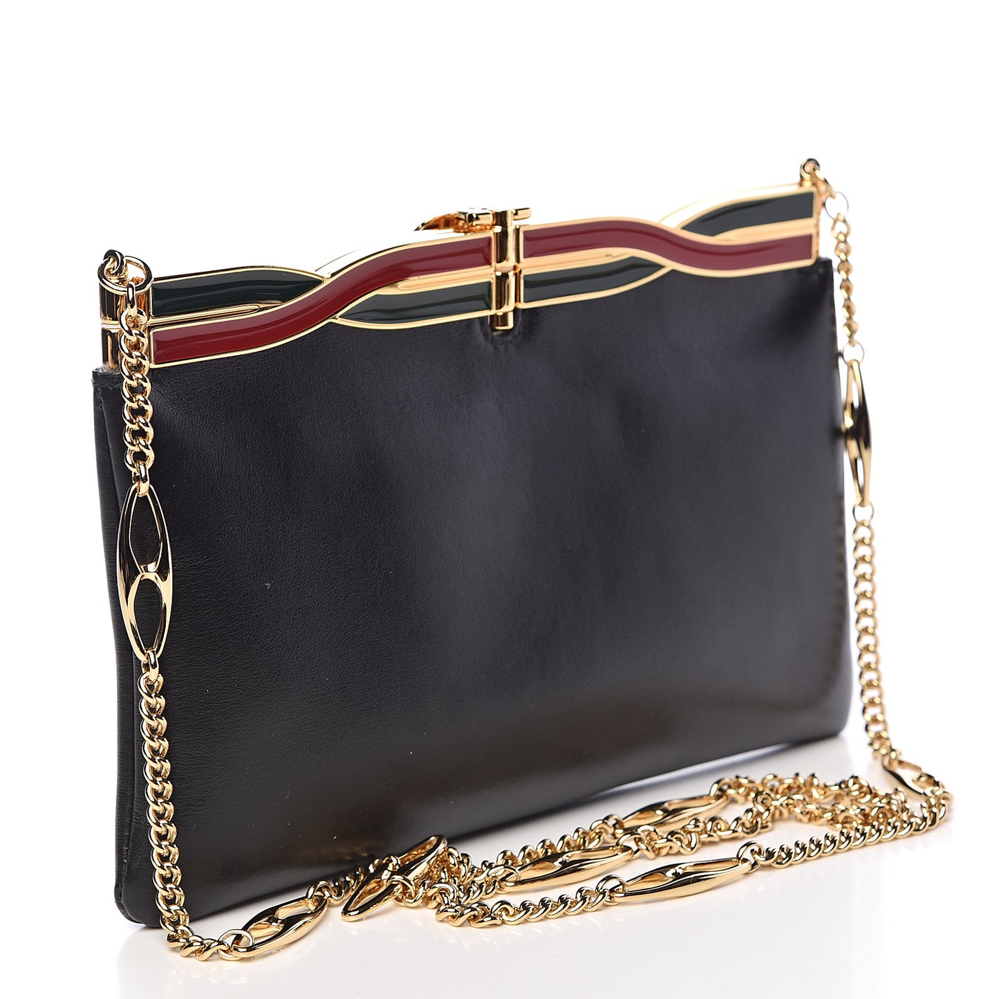 Palm Lux Broadway Evening Clutch Bag Black