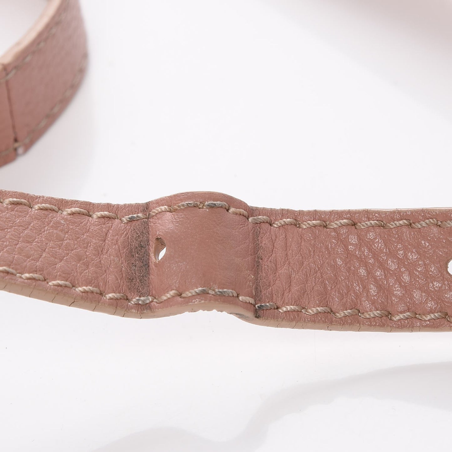 Grained Calfskin Small Marcie Saddle Bag Anemone Pink