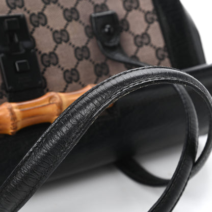 Gucci Monogram Bamboo Bullet Handbag Black 11 of 13