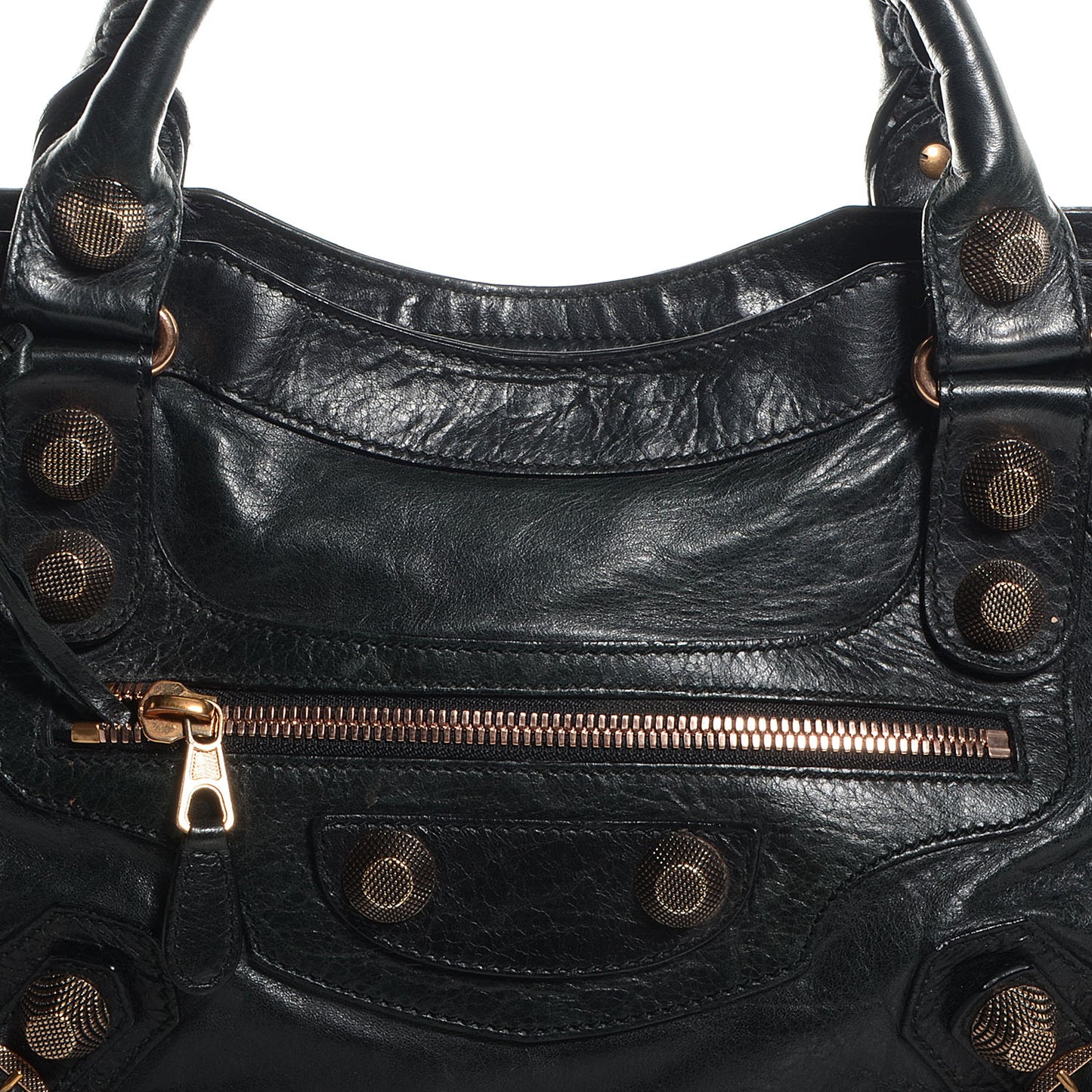 Agneau Giant 21 Rose Gold Hardware City Black