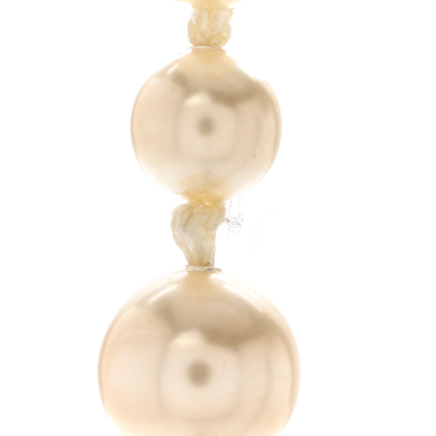 Chanel Pearl Beaded CC Long Necklace Black White 8 of 9