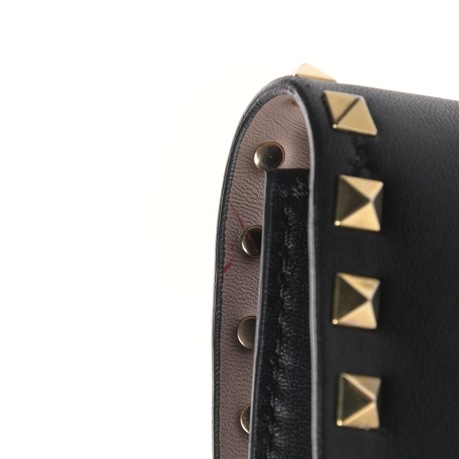 Valentino Garavani Nappa Rockstud Wristlet Clutch Black 10 of 11