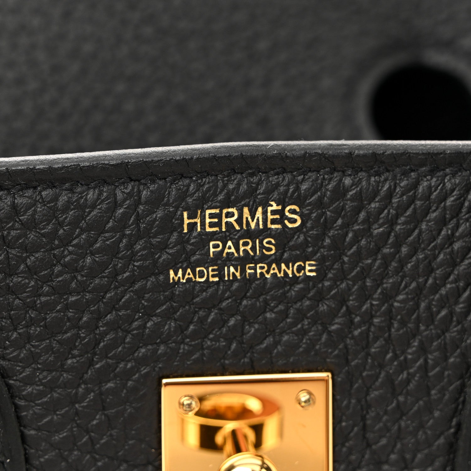 Hermes Togo Birkin 25 Black 6 of 11