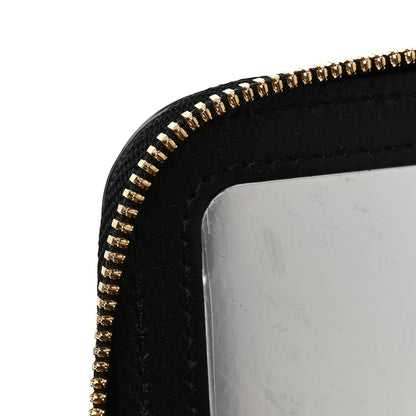 Chanel Calfskin Crocodile Embossed Crococo Small Top Handle Vanity Case With Chain Black 13 of 14