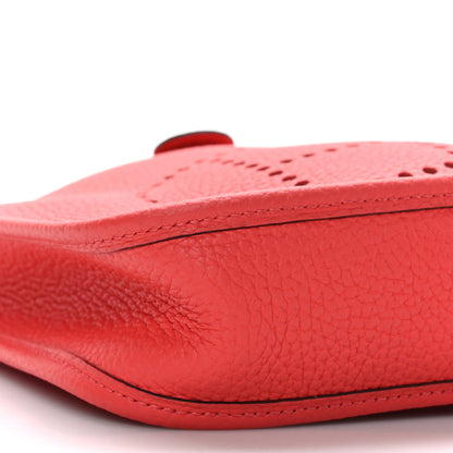 Hermes Taurillon Clemence Evelyne TPM Rouge Pivoine 8 of 10