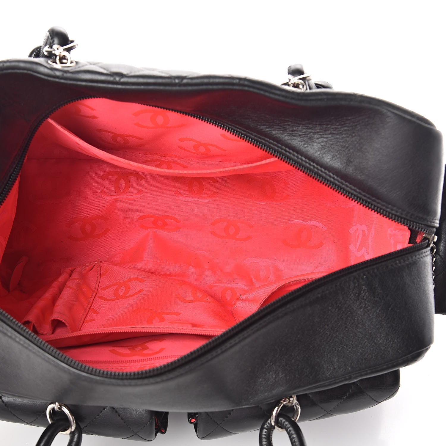 Chanel Calfskin Quilted Large Cambon Multipocket Reporter Black 5 of 10