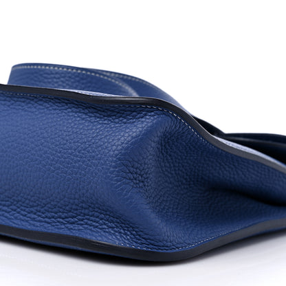 Hermes Taurillon Clemence Halzan 31 Bleu Brighton 8 of 9