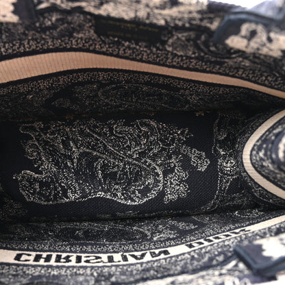 Christian Dior Calfskin Dioriviera Toile De Jouy Small Book Tote With Strap Blue Multicolor 5 of 12