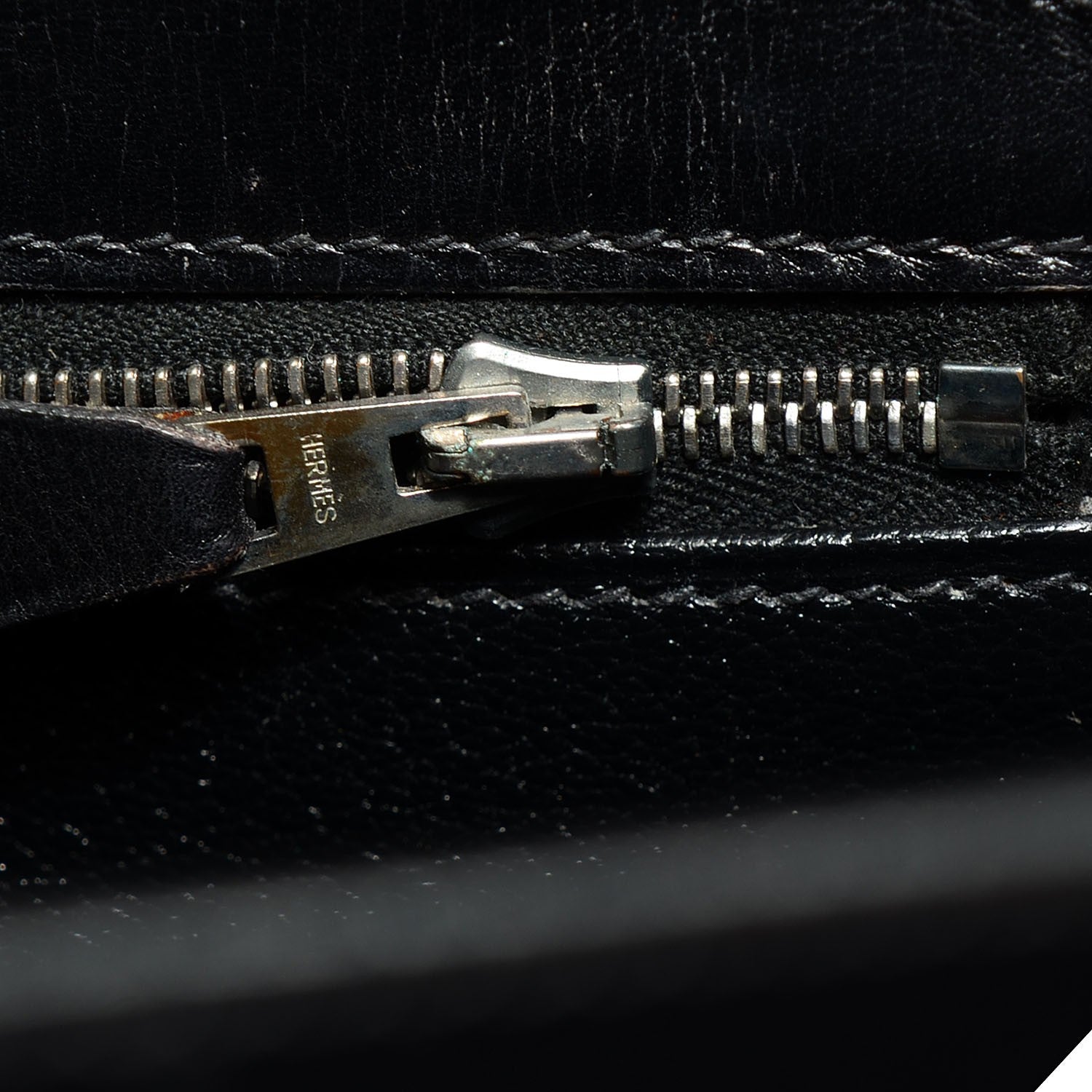 Hermes Box Toile Lakis Kelly 40 Black 23 of 26