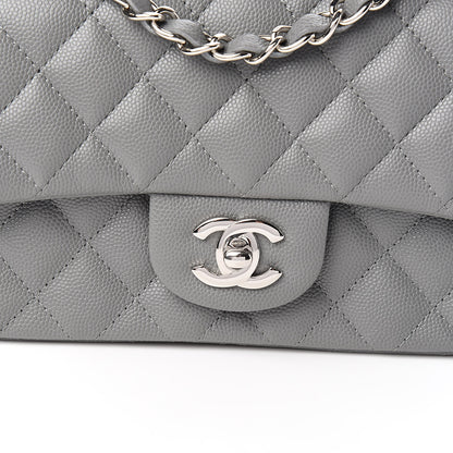 Chanel Caviar Quilted Mini Rectangular Flap Grey 10 of 10