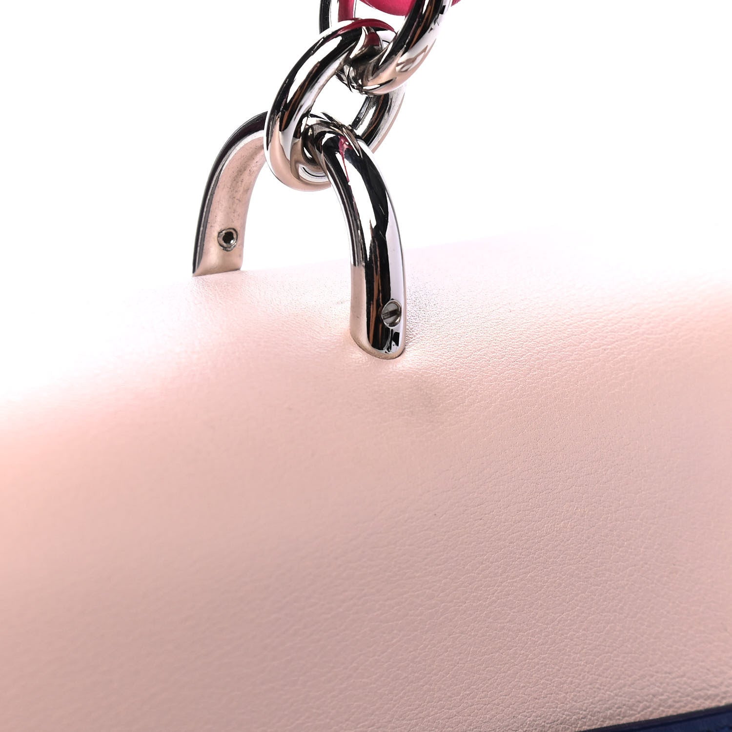 Christian Dior Smooth Calfskin Medium Be Dior Flap Pink Blue 5 of 5