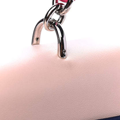 Christian Dior Smooth Calfskin Medium Be Dior Flap Pink Blue 5 of 5
