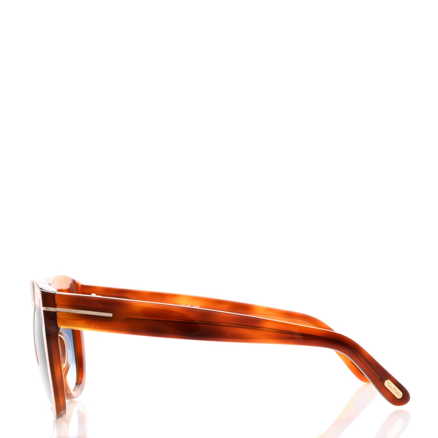 Tom Ford Acetate Alistair Cat Eye Sunglasses TF524 Honey 3 of 8