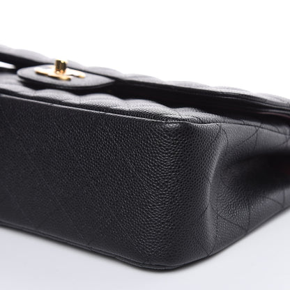 Chanel Caviar Quilted Jumbo Double Flap Black 9 of 10