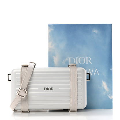 Christian Dior X RIMOWA Aluminum Personal Clutch On Strap Silver 9 of 9