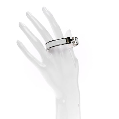 Hermes Enamel Narrow Clic Clac H Bracelet PM White 2 of 5
