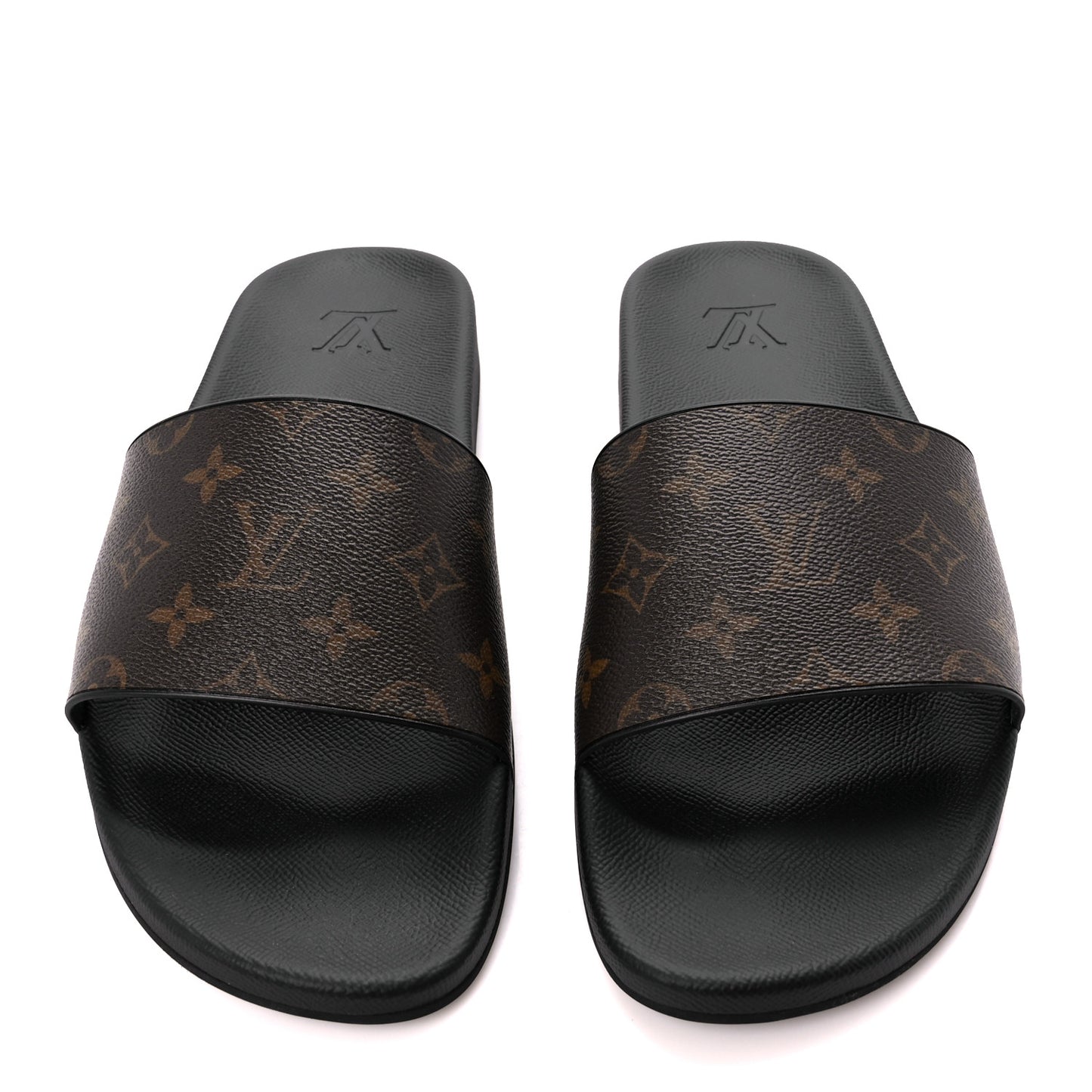 Rubber Monogram Mens Waterfront Mules 11 Macassar