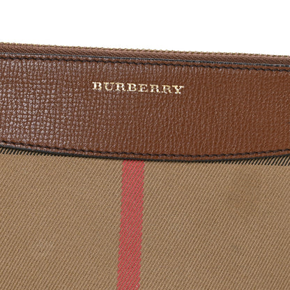 Burberry House Check Derby Peyton Crossbody Clutch Bag Tan 7 of 9