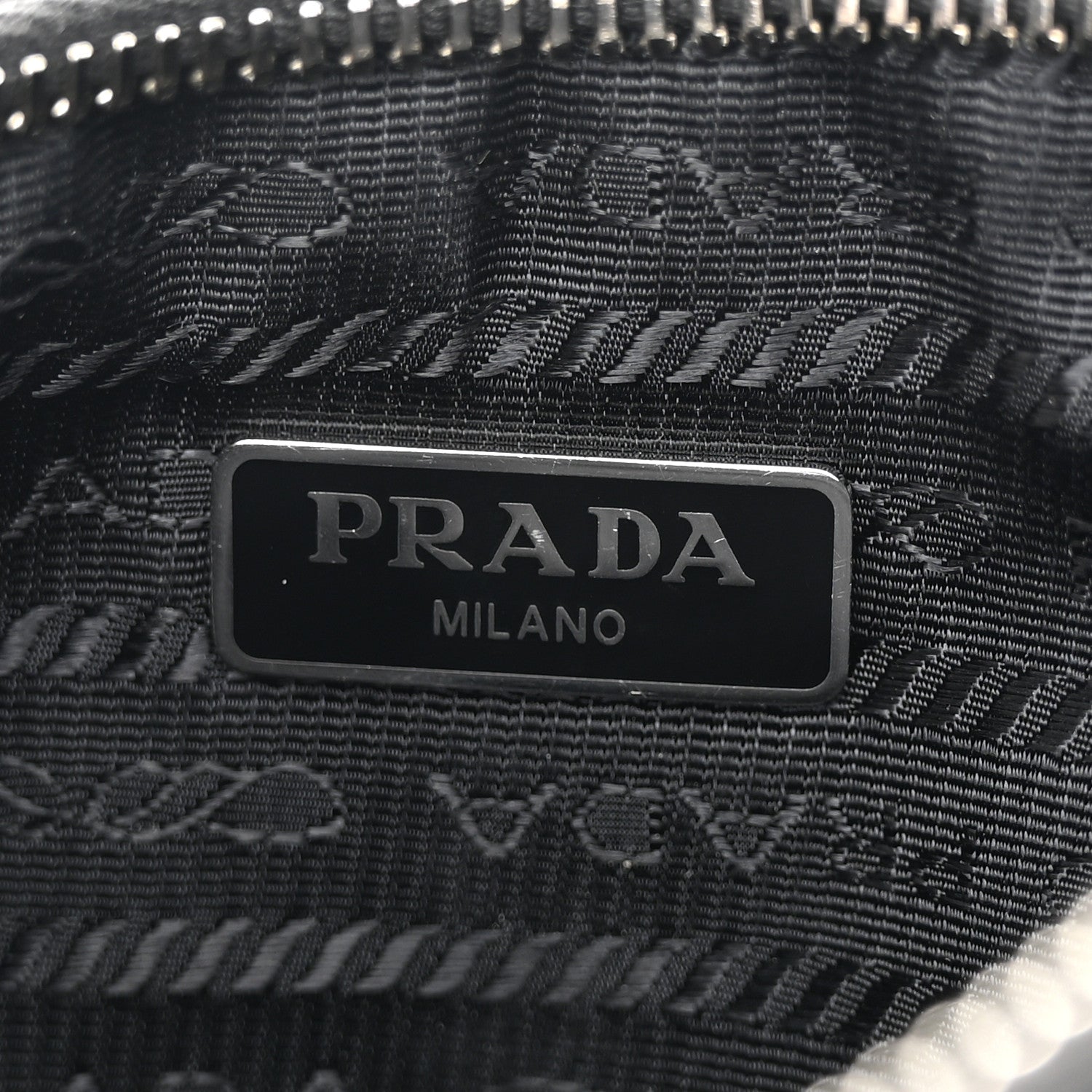 Prada Tessuto Nylon Saffiano Mini Re-Edition 2005 Bag Black 6 of 13
