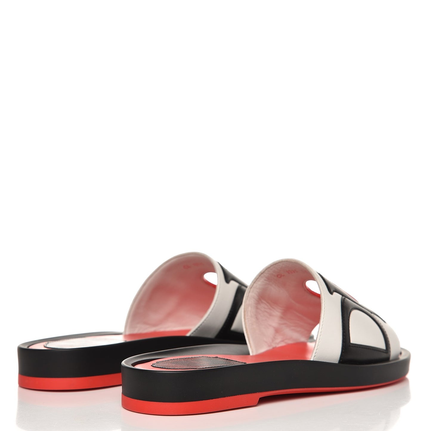 Calfskin Marina Slides 35.5 White