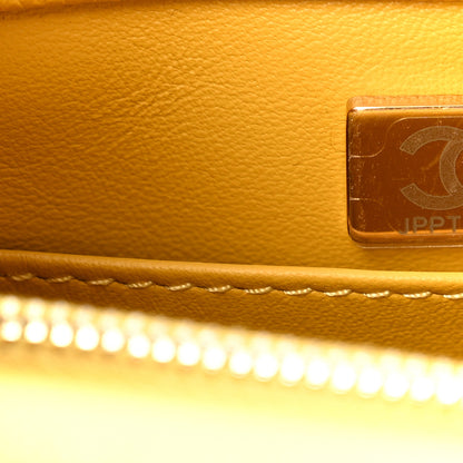 Chanel Caviar Quilted Small Coco Handle Flap Yellow 13 of 19