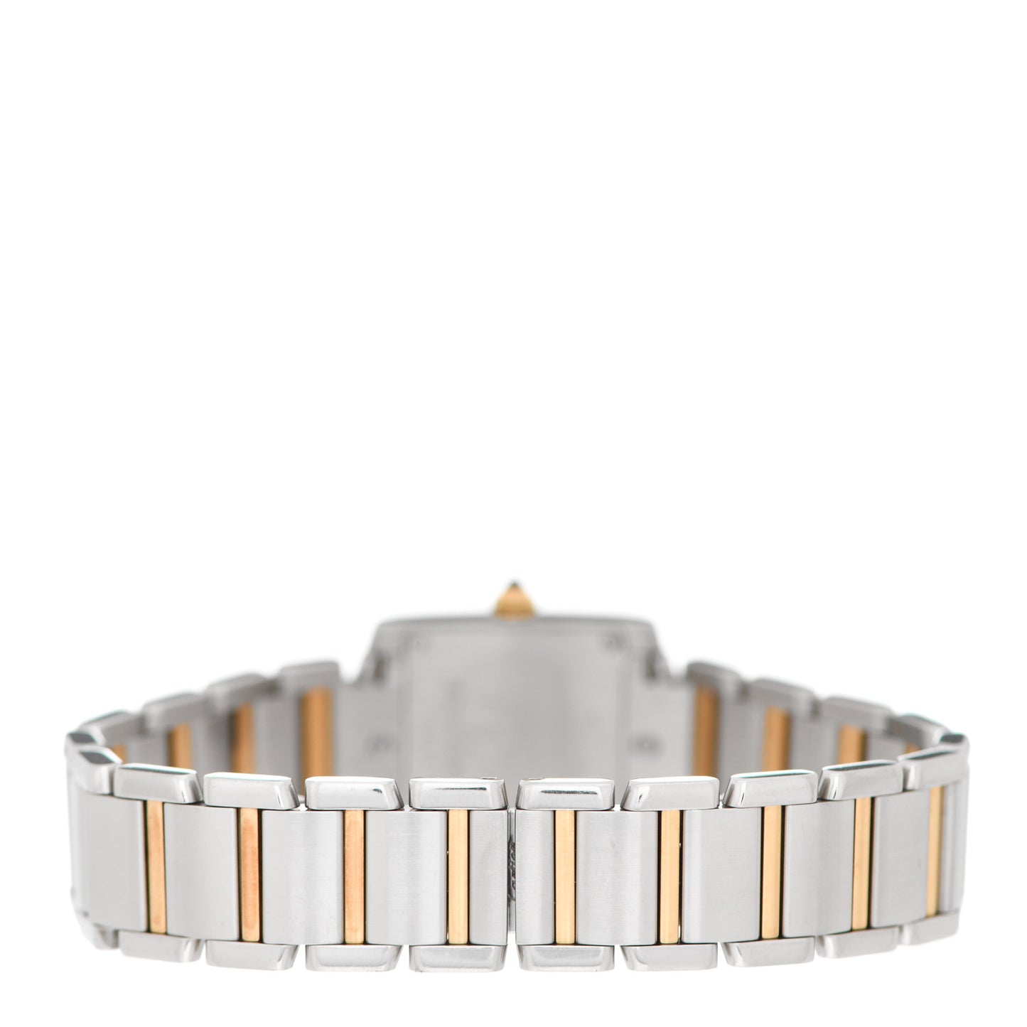 Stainless Steel 18K Yellow Gold 20mm Tank Francaise Quartz Watch