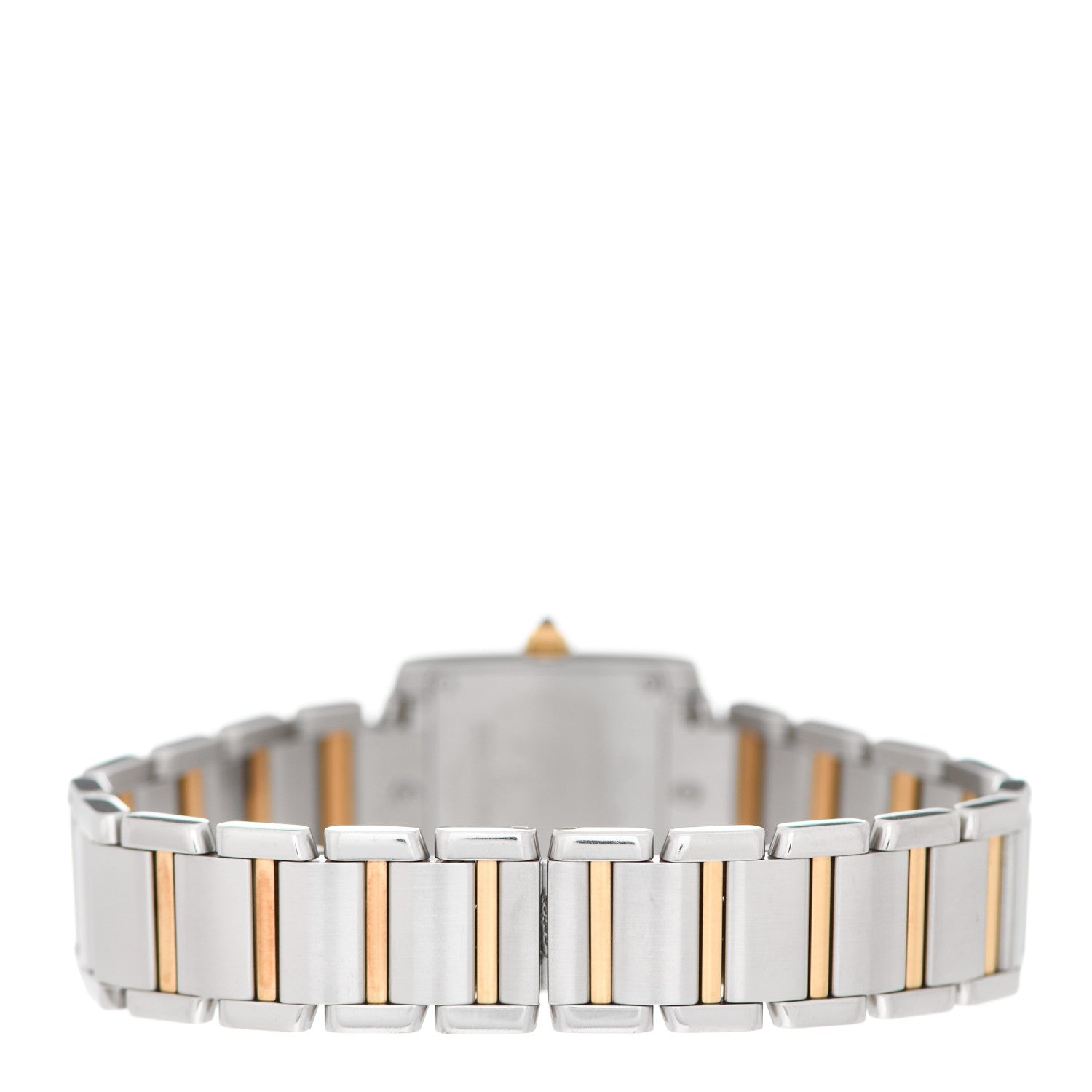 Cartier Stainless Steel 18K Yellow Gold 20mm Tank Francaise Quartz Watch 3 of 4