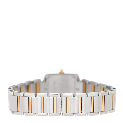Cartier Stainless Steel 18K Yellow Gold 20mm Tank Francaise Quartz Watch 3 of 4