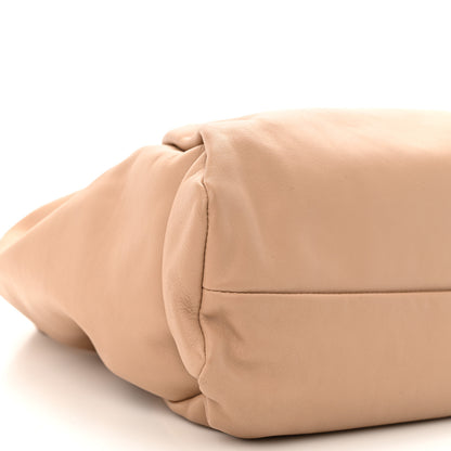Bottega Veneta Smooth Butter Calfskin Small The Shoulder Pouch Almond 9 of 11