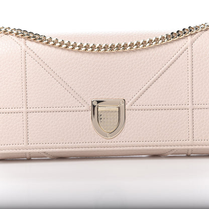 Christian Dior Grained Calfskin Diorama Croisiere Chain Wallet Rose Poudre 8 of 10